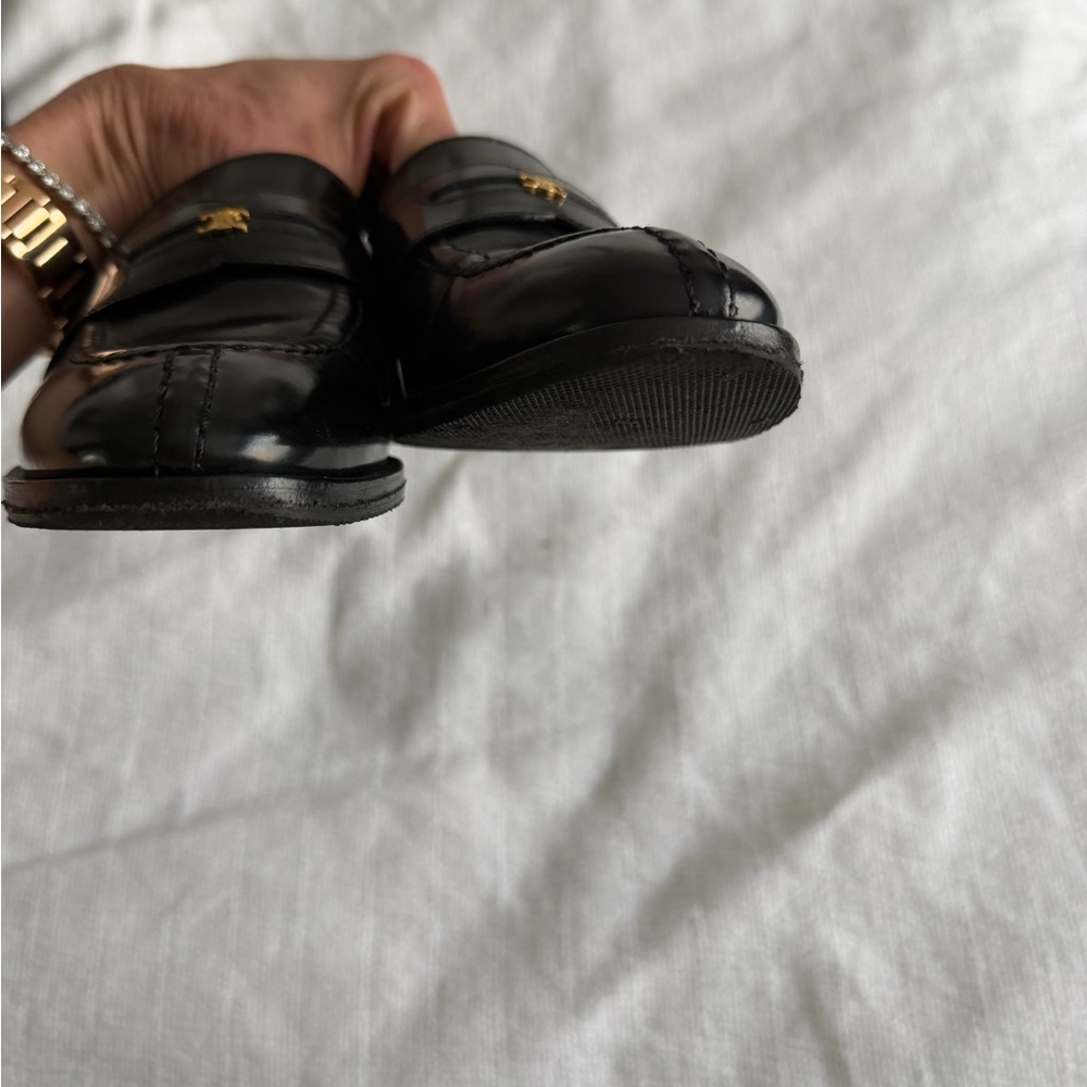 CELINE MALAQUAIS TRIOMPHE LOAFER IN POLISHED BULLSKIN black size 37 next to new - Picture 6 of 7
